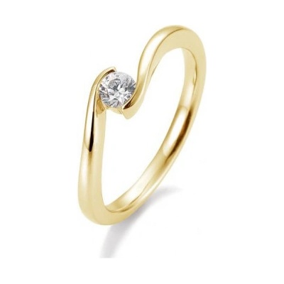 Sofia Diamonds prsteň zo žltého zlata s diamantom BE41 85942 Y