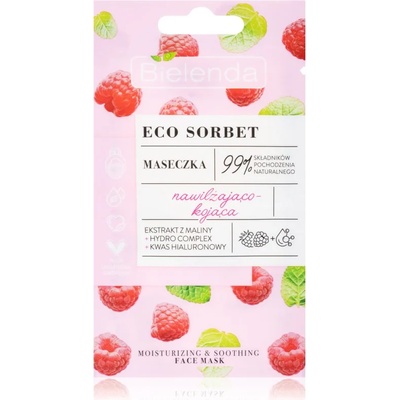 Bielenda Eco Sorbet Raspberry успокояваща маска