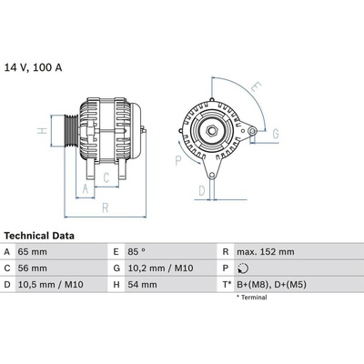 Generátor BOSCH 0 986 047 270