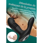 Paloqueth Prostate Stimulator Vibrators with Thrust Function Black