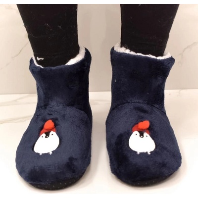 Detské modré ponožkové kapce NATALE PINGUINO