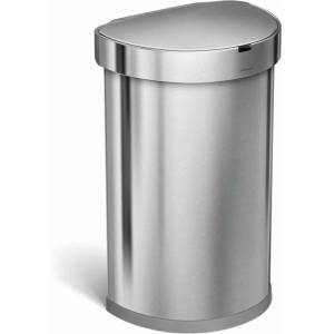 simplehuman - Безконтактна кошница с датчик за движение, 45 л, матирана неръждаема стомана ST2009 (ST2009)