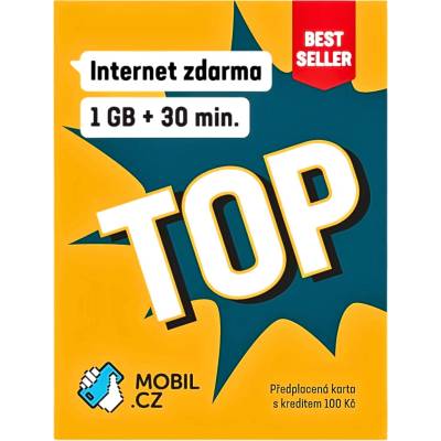 Mobil CZ 1Gb + 30min + kredit 100kč