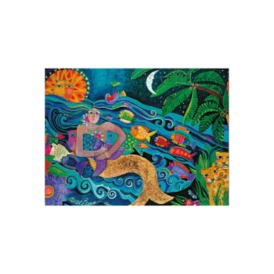 Jigsaw Okeanos Laurel Burch Collection by Paperblanks Whimsical Creations 1000 dílků