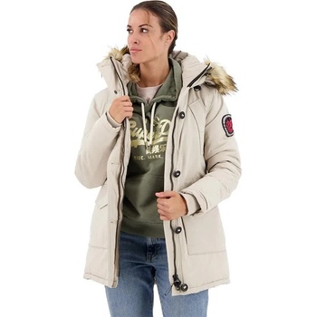 SUPERDRY Анорак Superdry Everest Faux Fur parka - Beige (Chateau Grey)