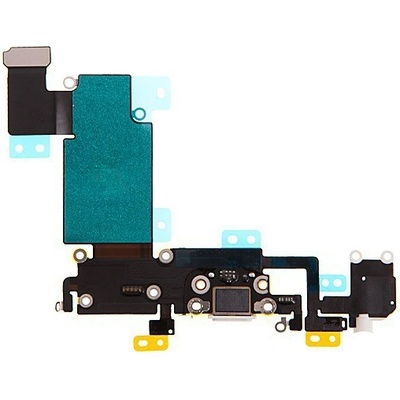 AppleMix Napájací a dátový konektor s flexom + audio konektor + GSM anténa + mikrofóny pre Apple iPhone 6S Plus - biely - kvalita A+