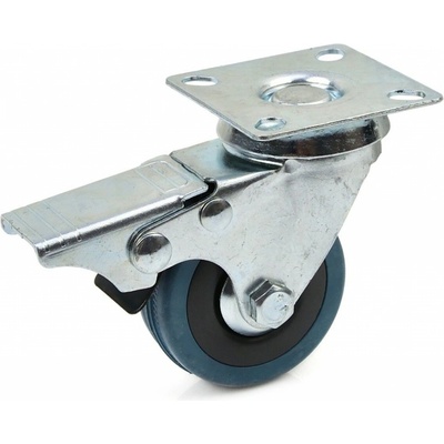 GEKO nářadí Náhradní otočné kolečko guma polypropylen s brzdou 50 mm G71502