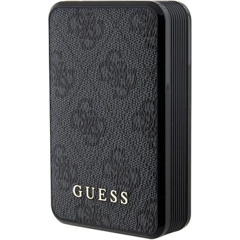 GUESS Преносима батерия Guess GUPB10DP4GEGK, 18W, 10000mAh, черна / черна, 4G Leather Metal Logo (KXG0074621)