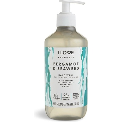 I Love Cosmetics Naturals Collection бергамот и водорасли течен сапун за ръце 500 ml