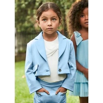 MAYORAL Връхна дреха тип сако в небесно син цвят за мини момиче Майорал