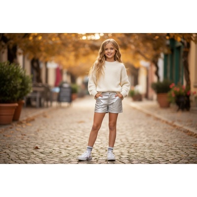 Boboli 28465083-SILVER Koženkové