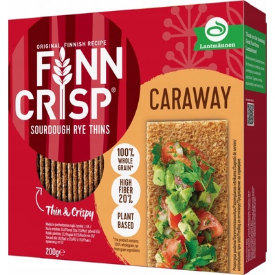 Finn Crisp křupavé žitné plátky s kmínem 200 g – Zboží Dáma
