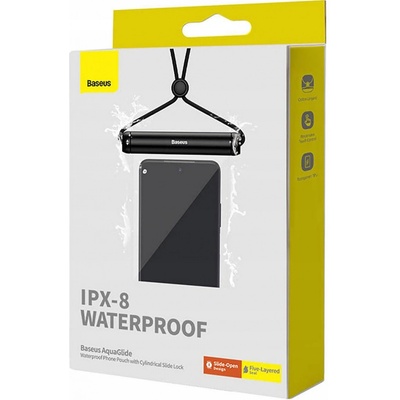 Baseus AquaGlide s cylindrickým posuvným zámkom transparentný čierne