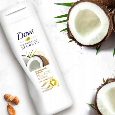 Dove Nourishing Secrets Restoring Ritual telové mlieko (Coconut Oil and Almond Milk) 400 ml