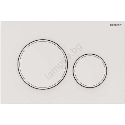 Geberit 115.882. 01.1 - Бутон за промиване Sigma20 24, 6x16, 4 см бял (GB0046)
