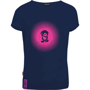 TROLLKIDS Детска тениска Trollkids Girls Logo T T-shirt - Navy / Magenta - размер 128 (EU) (704-1557-0416)