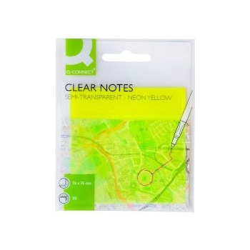 Image 1 of Q-CONNECT Полупрозрачни самозалепващи листчета 76x76см 50 листа