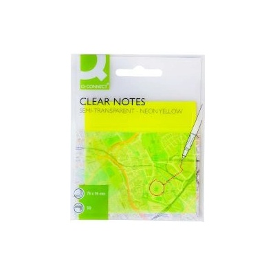 Q-CONNECT Полупрозрачни самозалепващи листчета 76x76см 50 листа