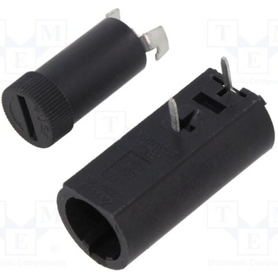 EATON/BUSSMANN HTC-50M Zásuvka; THT; 5mm; -30÷85°C; 10A; Rozteč: 10mm; 250VAC; Otv: Ø1,3mm