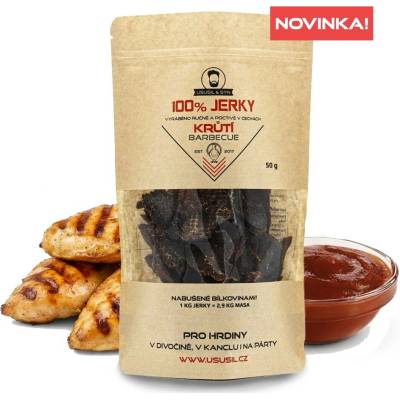 Usušil & Syn 100% jerky krůtí Barbecue 50 g