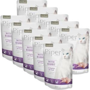 Dolina Noteci Капсула Piper Cat Sterilised с заек 10 x 100 г