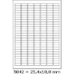 CDRmarket Самозалепващи етикети 25, 4 x 10 mm, 189 етикета, A4, 100 листа (R0ECO.5042A)