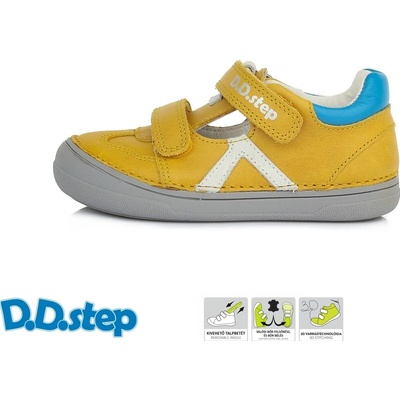 D.D.step detské poltopánky H078-29 Yellow
