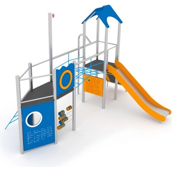 Playground System z nerezu Loď so šmykľavkou 11092