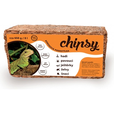 ReptiEye Kokosové chipsy briketa 550 g, 8 l