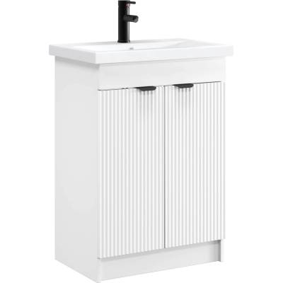 vidaXL Комплект мебели за баня Бяло 56 x 37, 5 x 81 см (3404144)