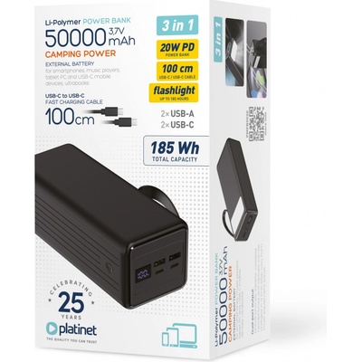 Platinet PL0488 50000 mAh čierna