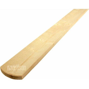 Plotovky dřevěné půlkulaté, severský smrk 18x95x1800, kvalita AB