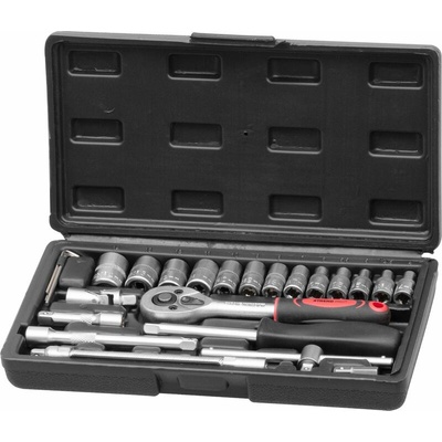 STREND PRO Sada náradia Strend Pro, 25 dielna, hlavice, 1/4" račňa, v kufri