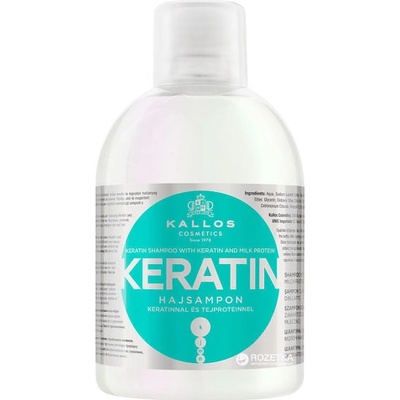 Kallos Keratin Shampoo regeneračný na vlasy s keratínom 1000 ml