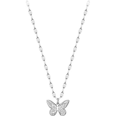 JAY Ocelový náhrdelník s motýlem chirurgická ocel JAY-9012-ZS56164 Stříbrná