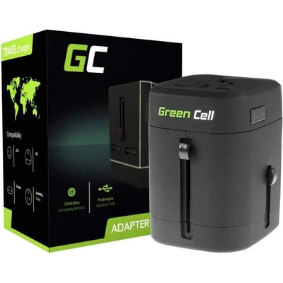Green Cell EasyTravel USB Adapter - USB захранване и преходници за цял свят в едно устройство за мобилни устройства