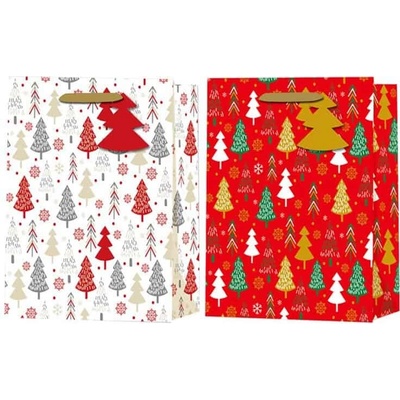 Z - TRADE Darčeková taška 260x320 mm, veľká Motiv: stromečky