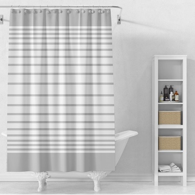 Aqualine ZV033 šedé pruhy 180 x 180 cm – Sleviste.cz