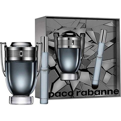 Paco Rabanne Invictus подаръчен комплект с тоалетна вода 100мл и мини 20мл за мъже 1 бр