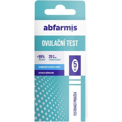 Abfarmis Ovulační test 20mIU/ml 5 ks