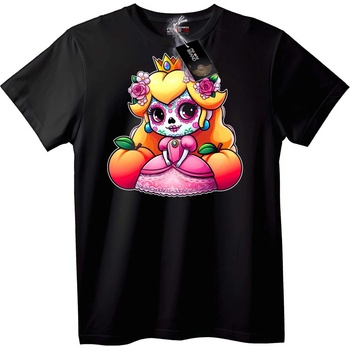 NOONEBRAND Тениска Принцеса захарен скелет - 6XL, Black