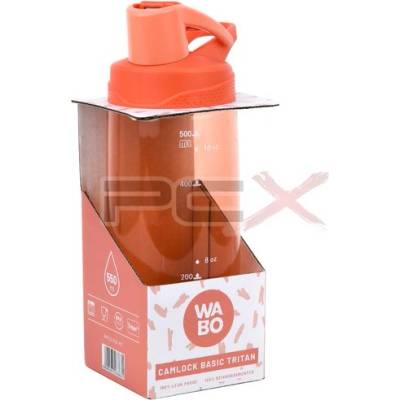 ПЛАСТМАСОВА БУТИЛКА wabo СЪС ЗАКОПЧАЛКА КОРАЛ 550ml 1БР