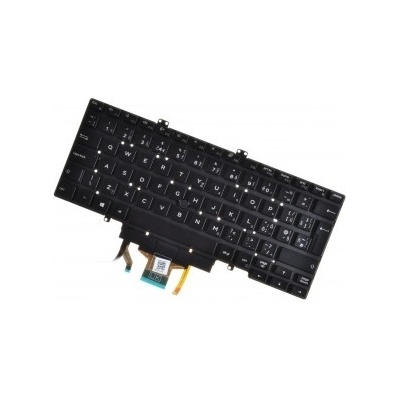Dell Latitude 5401 Klávesnice černá bez rámečku, Trackpoint, Podsvícená, CZ/SK