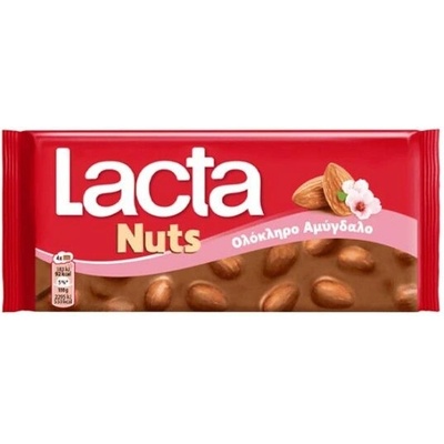 Lacta Nuts mléčná s celými mandlemi 100 g