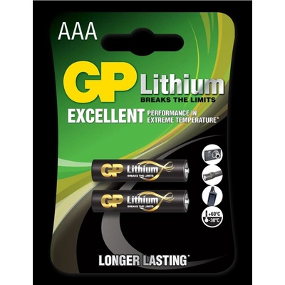 GP Batteries Батерии литиеви gp bl-24lf-u2, cr03, aaa, 1.5v, 2бр (bl-24lf-u2)