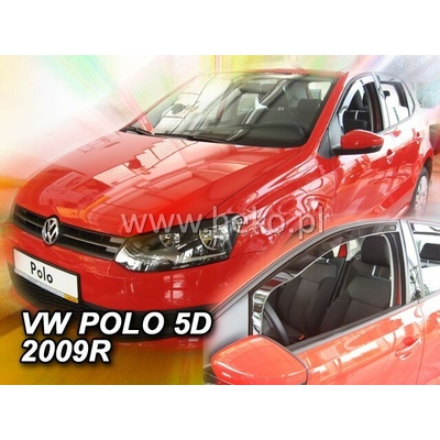 Deflektory Volkswagen Polo, 5-dverová 2009-2017 predné