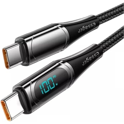 Usb-c кабел за зареждане с дисплей 100w/5a, 2 м (xxx)