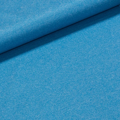 Softshell letní 736 světle modrý melír 200g/m2, š.150cm (látka v metráži)