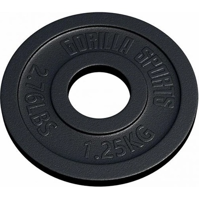 Gorilla Sports Záťažový kotúč 50/51 mm liatina 1,25 kg