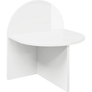 vidaXL Нощно шкафче Бял гланц 40 x 35, 5 x 45, 5 см (8001139)